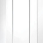Internal White Primed Worcester Fire Door with Clear Glass