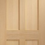 Victorian Shaker 4 Panel Internal Oak Door