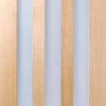 Oak Utah Glazed 3L Frosted Pre-finished Internal Door