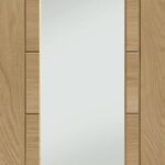 Pre-Finished Palermo Original 1 Light Internal Oak Door with Clear Glass (wide)