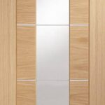 Glazed Internal Oak Pre-Finished Portici Door