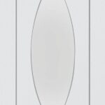 Internal White Primed Pesaro with Clear Glass Door