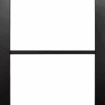 black primed clear glazed internal door – Rome design