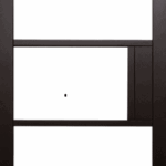 Black Primed Venice Clear Glazed Internal Door