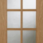 Oak 10 Light Glazed Unfinished Internal Door