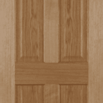 Oak 6 Panel Recessed Unfinished Internal Door