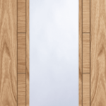 Oak Corsica 1 Light Glazed Semi Solid Prefinished Internal Fire Door