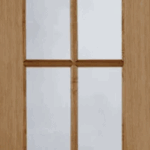 Oak Hampstead 6 Light Clear Glazed Prefinished Internal Door