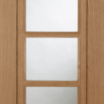 Oak Vision with Walnut Inlay 4 Light Glazed Prefinished