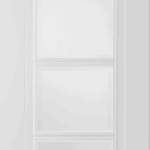 White Primed ISEO 4 Light Clear Glazed Internal Door