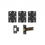 Matt Black Internal Hinge and Latch Pack