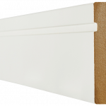 LPD White Primed Skirting Single Groove